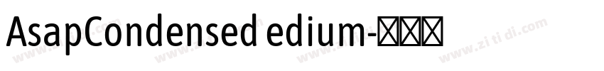 AsapCondensed edium字体转换